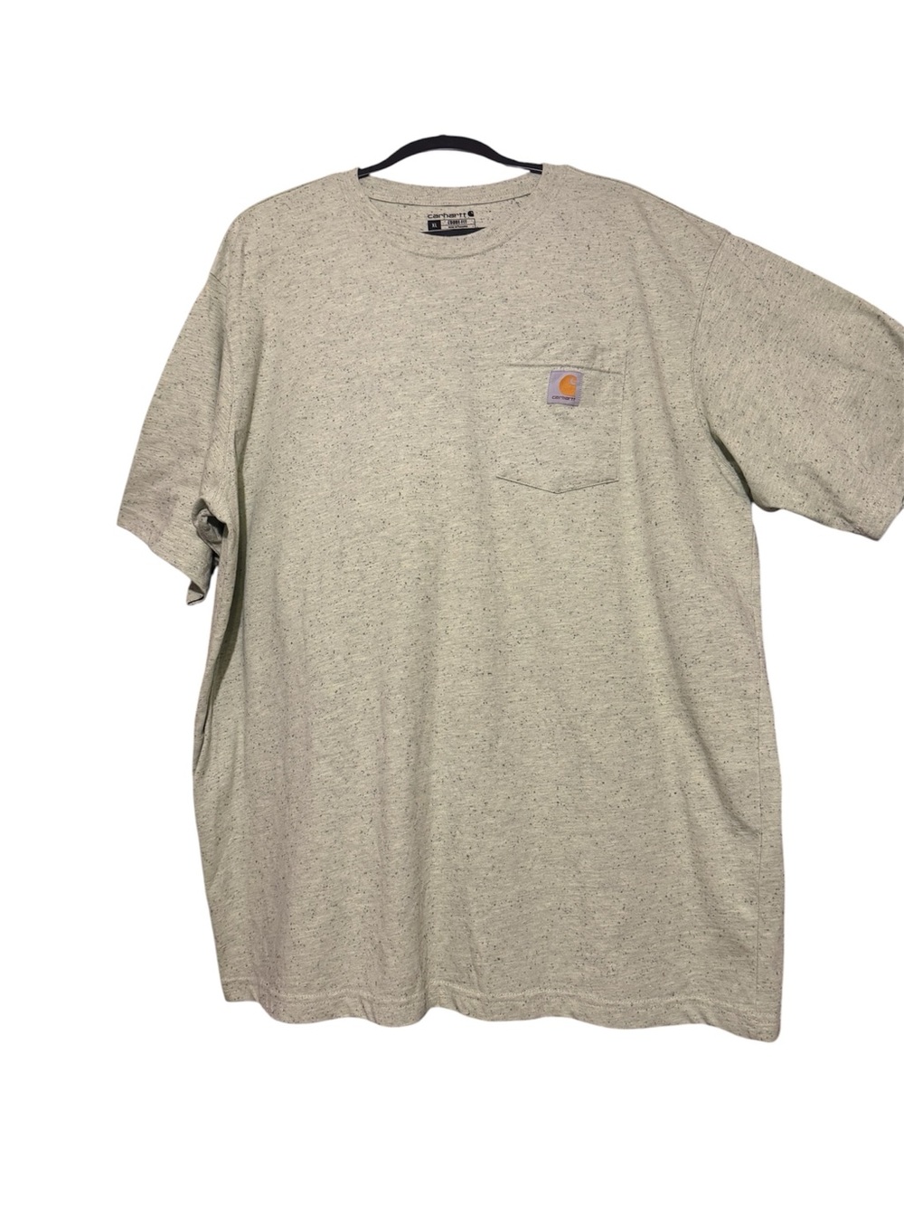Carhartt Men's Speckled Light Green Pocket Tee
